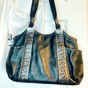 Brighton Andie Callie Black Pebbled shoulder bag